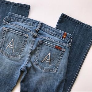 7 For All Mankind • A pocket bootcut denim jeans